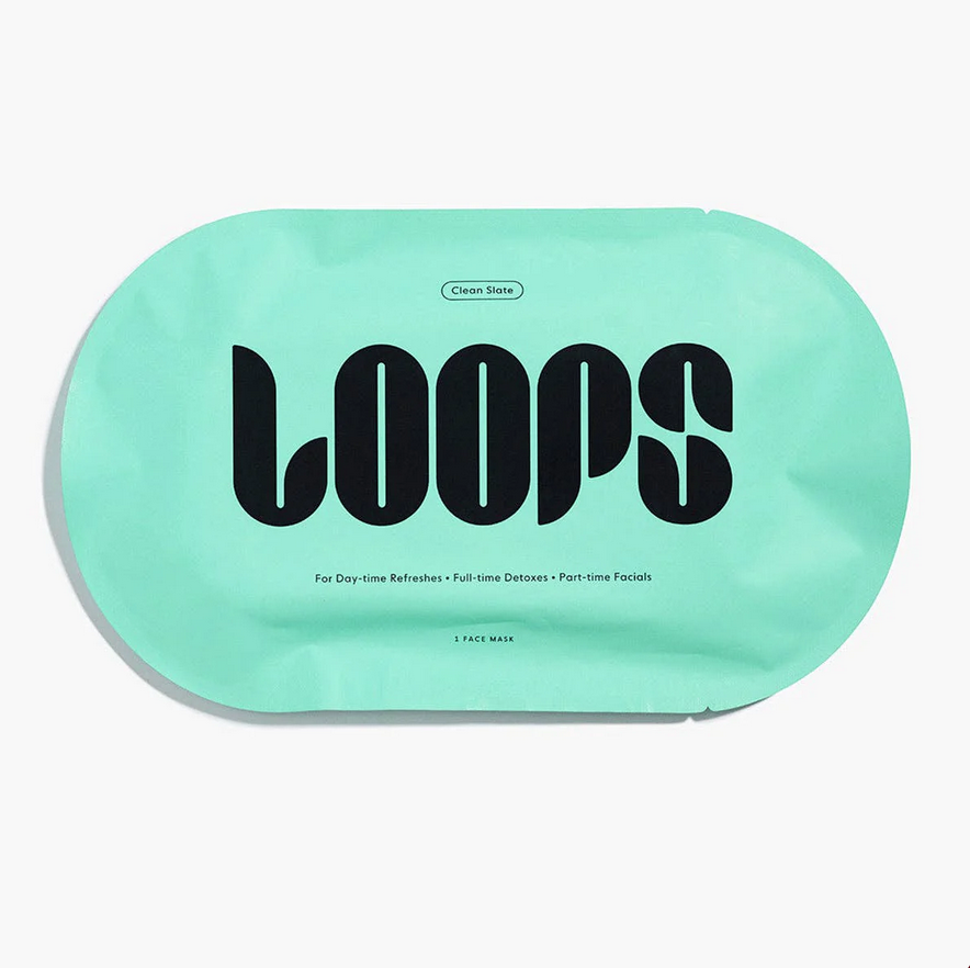 LOOPS | Clean Slate Detoxifying Hydrogel Face Mask | Single Mask