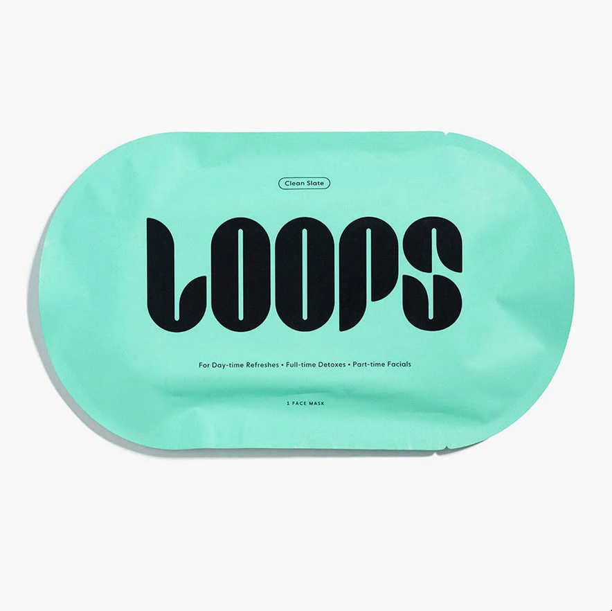 LOOPS | Clean Slate Detoxifying Hydrogel Face Mask | Single Mask