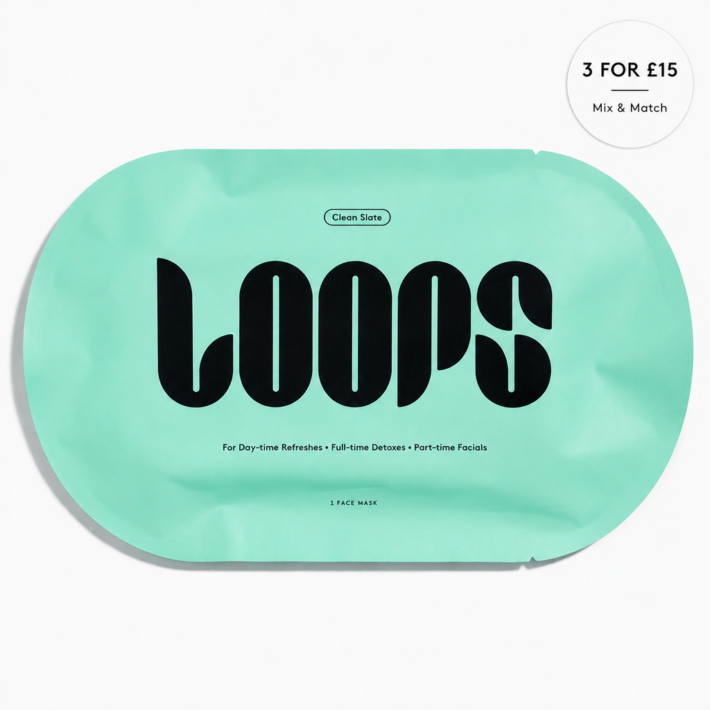 LOOPS | Clean Slate Detoxifying Hydrogel Face Mask | Single Mask