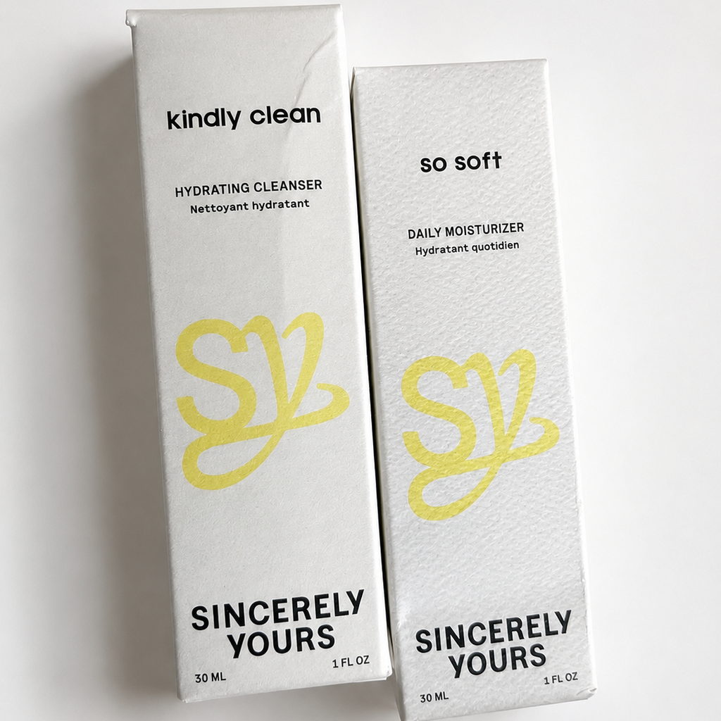 DAMAGED BOXES: Sincerely Yours | Perfectly Imperfect Travel Skincare Duo | Kindly Clean & So Soft