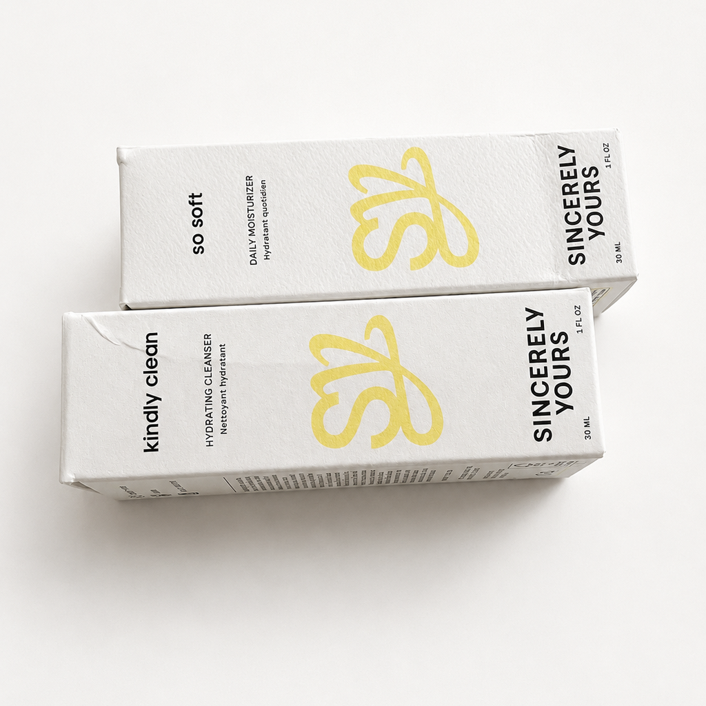 DAMAGED BOXES: Sincerely Yours | Perfectly Imperfect Travel Skincare Duo | Kindly Clean & So Soft