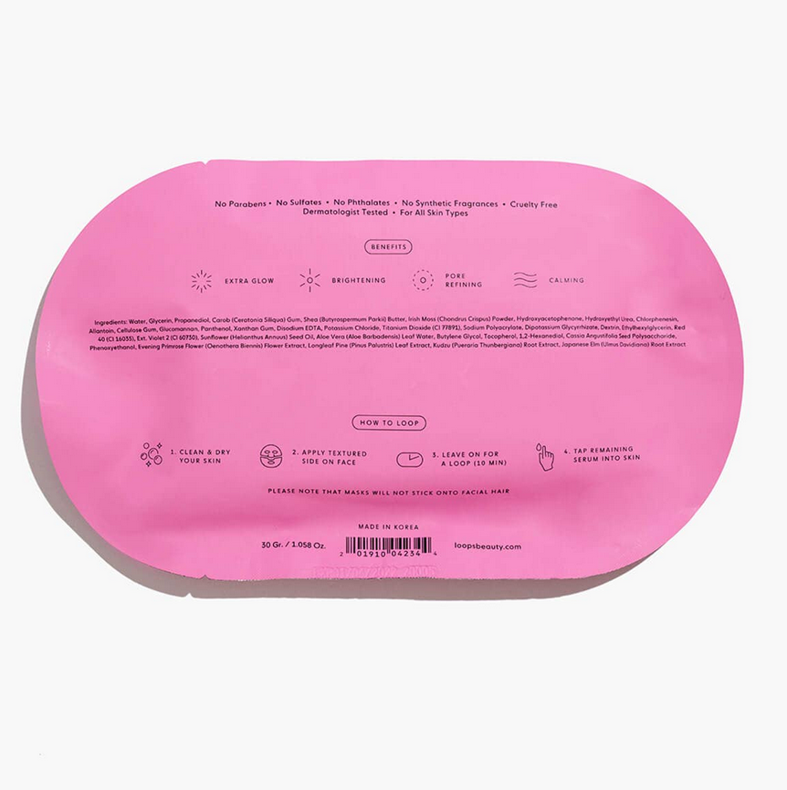 LOOPS | Double Take Brightening Hydrogel Face Mask | Single Mask