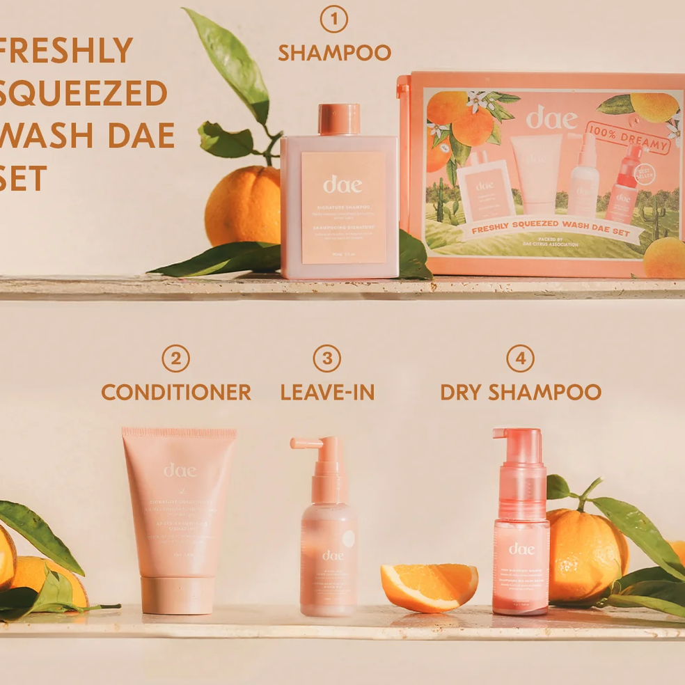 Dae Freshly Squeezed Wash Set - Haircare Gift Set