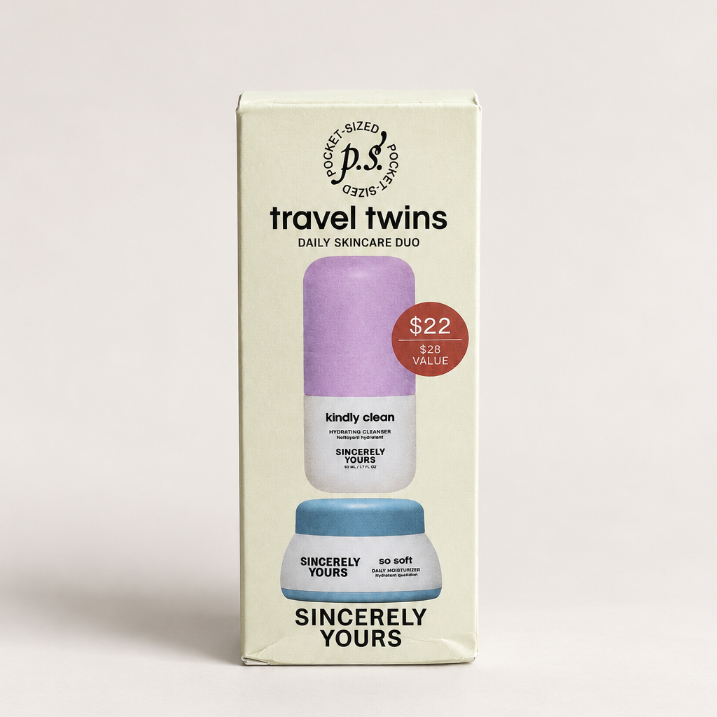 Sincerely Yours | Travel Twins Daily Skincare Duo – Perfectly Imperfect