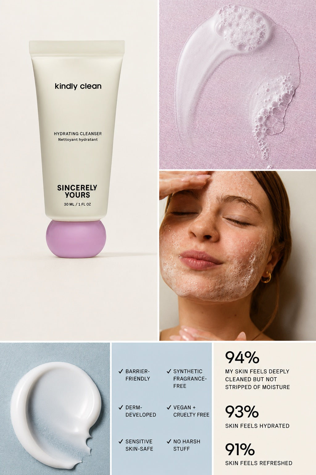 Sincerely Yours | Travel-Size | Kindly Clean Cleanser (30ml) - UK
