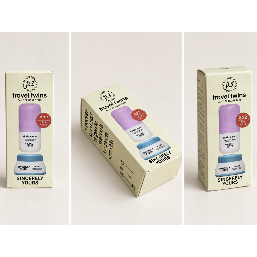 Sincerely Yours | Travel Twins Daily Skincare Duo – Perfectly Imperfect