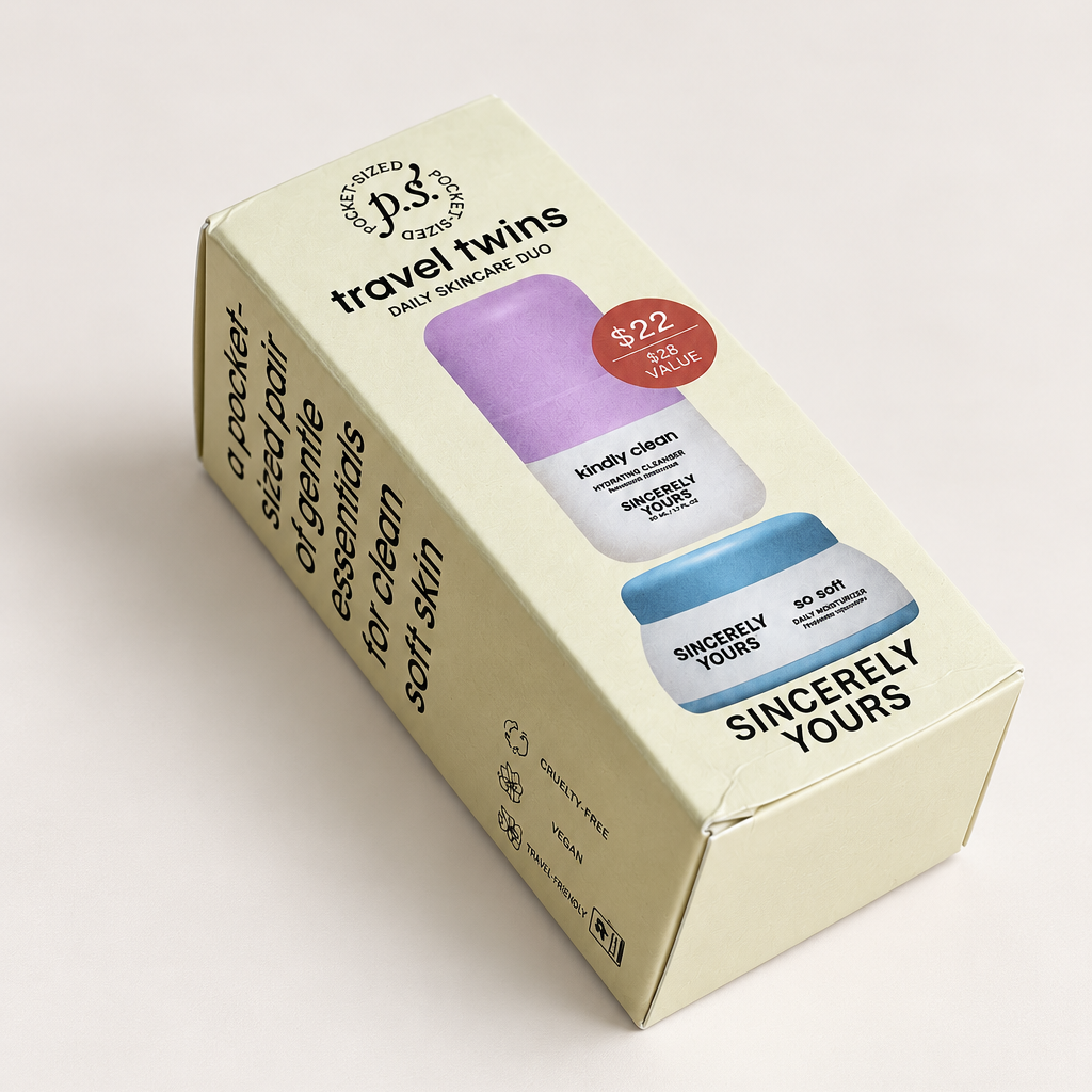 Sincerely Yours | Travel Twins Daily Skincare Duo – Perfectly Imperfect