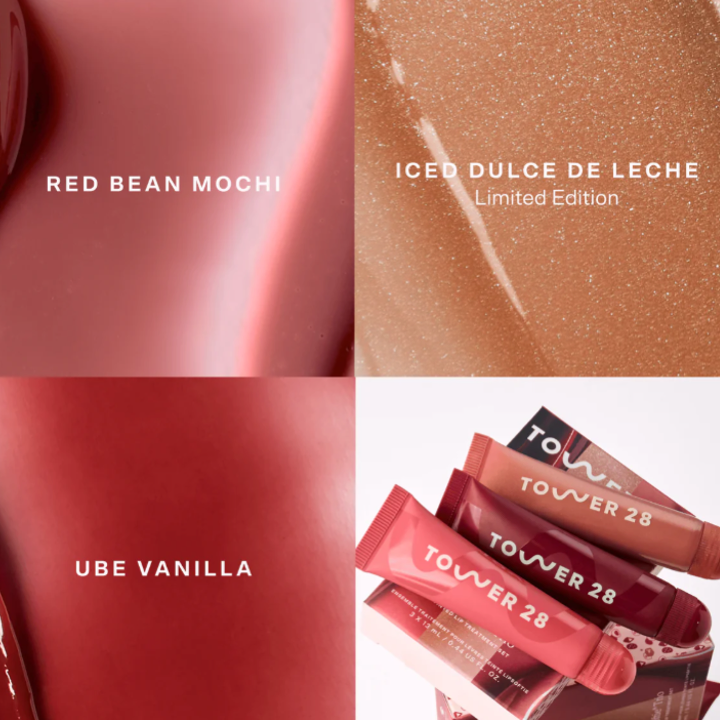Tower 28 LipSoftie Treatment Trio. Full-size set (13ml), USA online-exclusive from tower28beauty.com