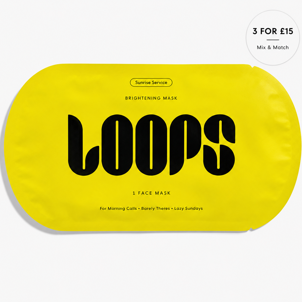LOOPS | Sunrise Service Brightening Hydrogel Face Mask | Single Mask