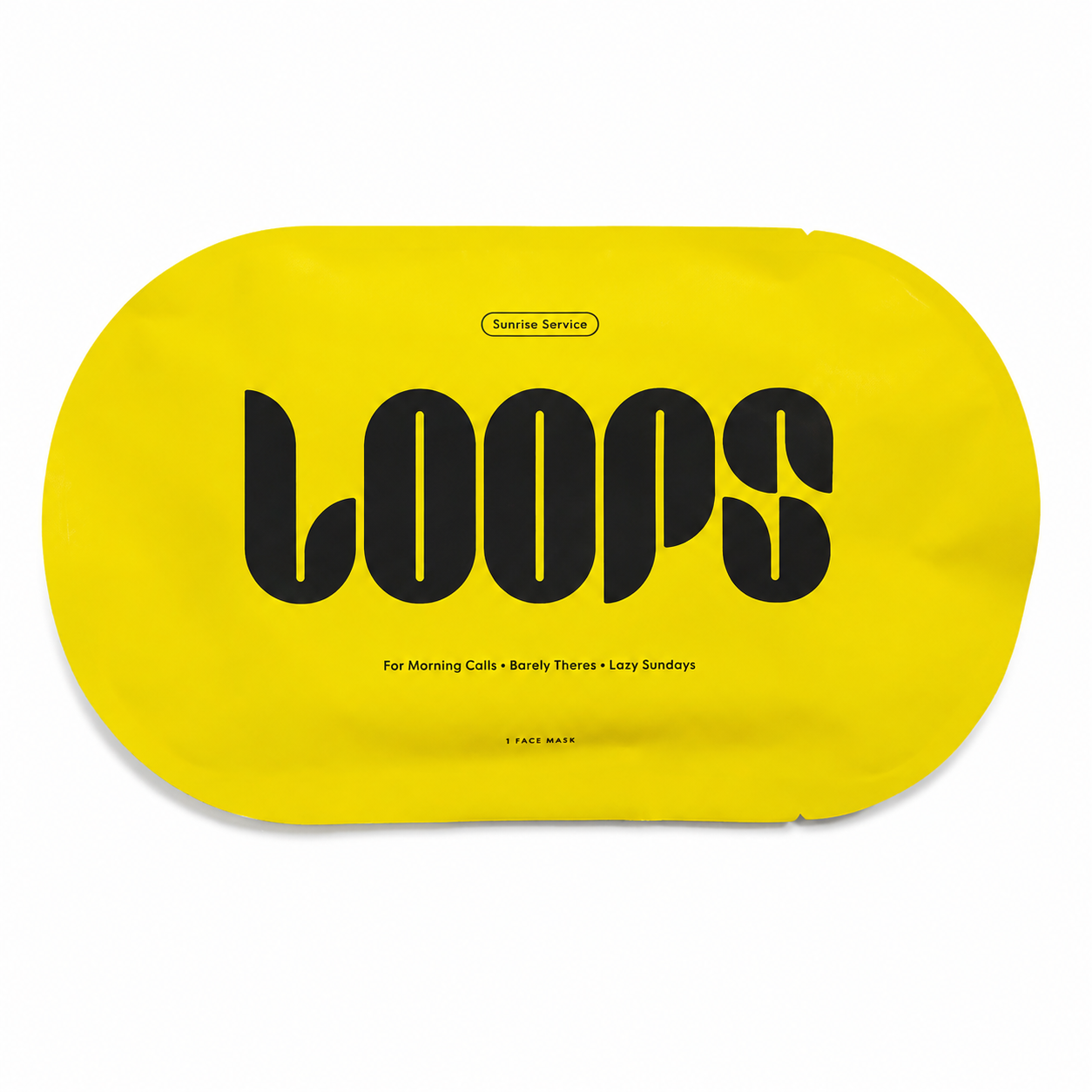 LOOPS | Sunrise Service Brightening Hydrogel Face Mask | Single Mask