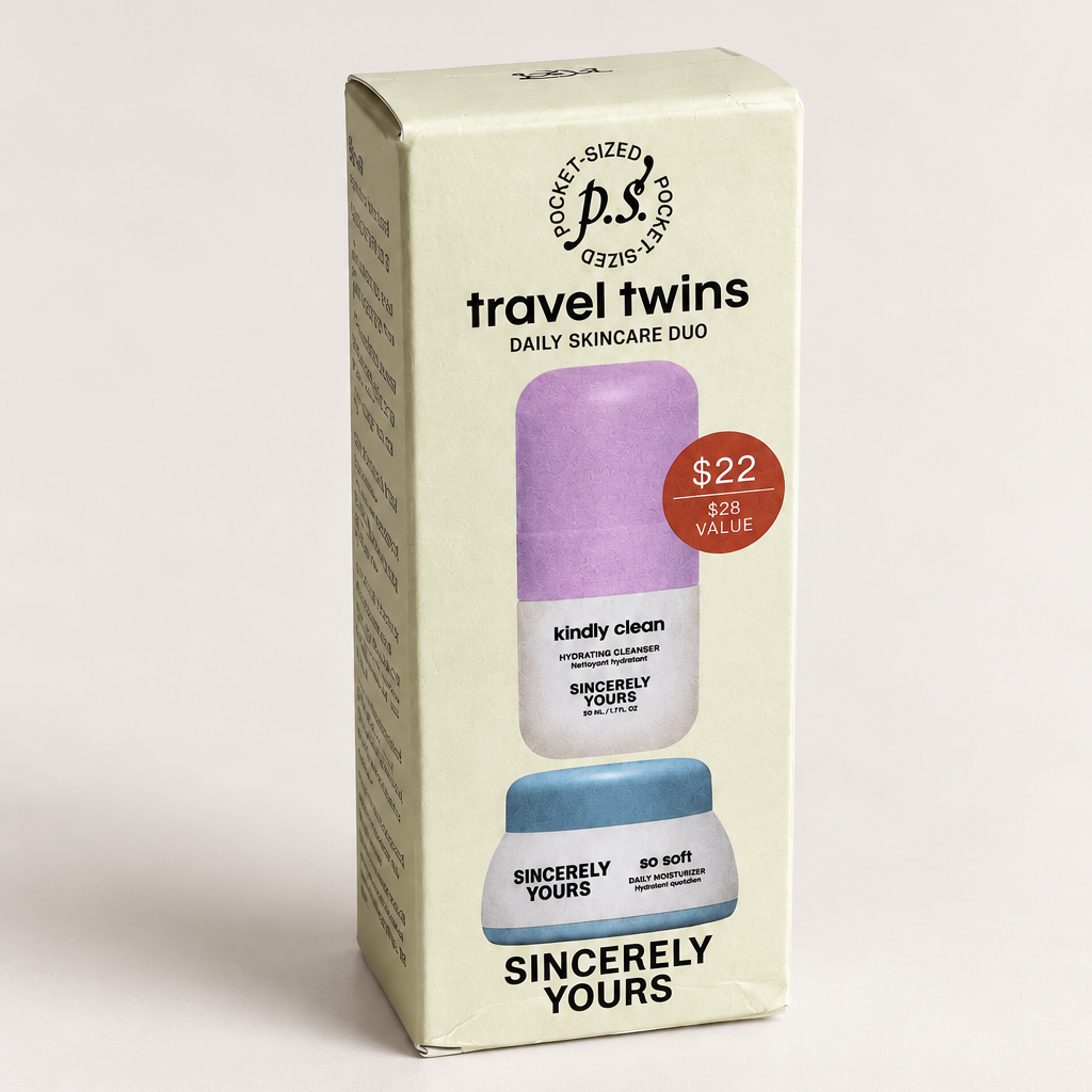 Sincerely Yours | Travel Twins Daily Skincare Duo – Perfectly Imperfect