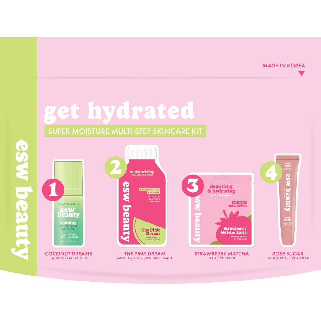 ESW Beauty | Get Hydrated Super Moisture 4 Step Skincare Kit